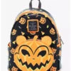 The Nightmare Before Christmas Mini Backpack Scary Teddy GITD Pumpkin Loungefly