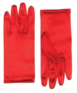 Forum Novelties 9" Red Satin Adult Female Costume Gloves