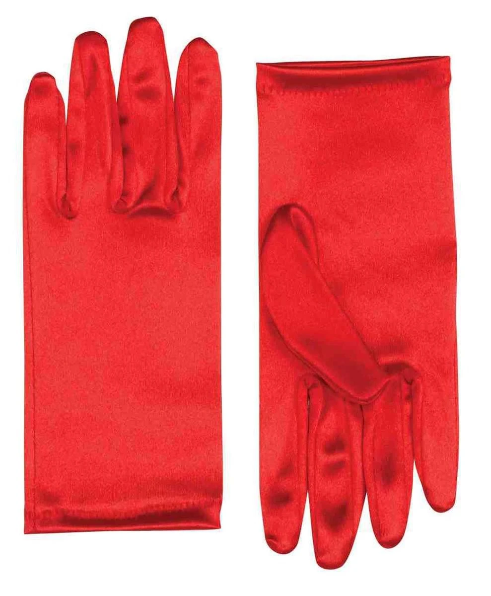 Forum Novelties 9" Red Satin Adult Female Costume Gloves 1 Forum Novelties 9" Red Satin Adult Female Costume Gloves