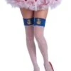 Forum Novelties Lady In The Navy Nautical Fishnet Costume Thigh Highs