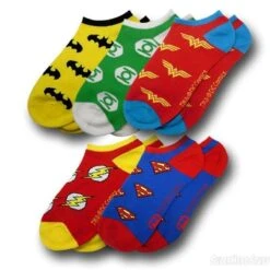 Bioworld DC Comics Character Ankle Socks 6 Pair