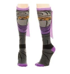Bioworld Teenage Mutant Ninja Turtles Shredder Caped Women's Knee High Socks