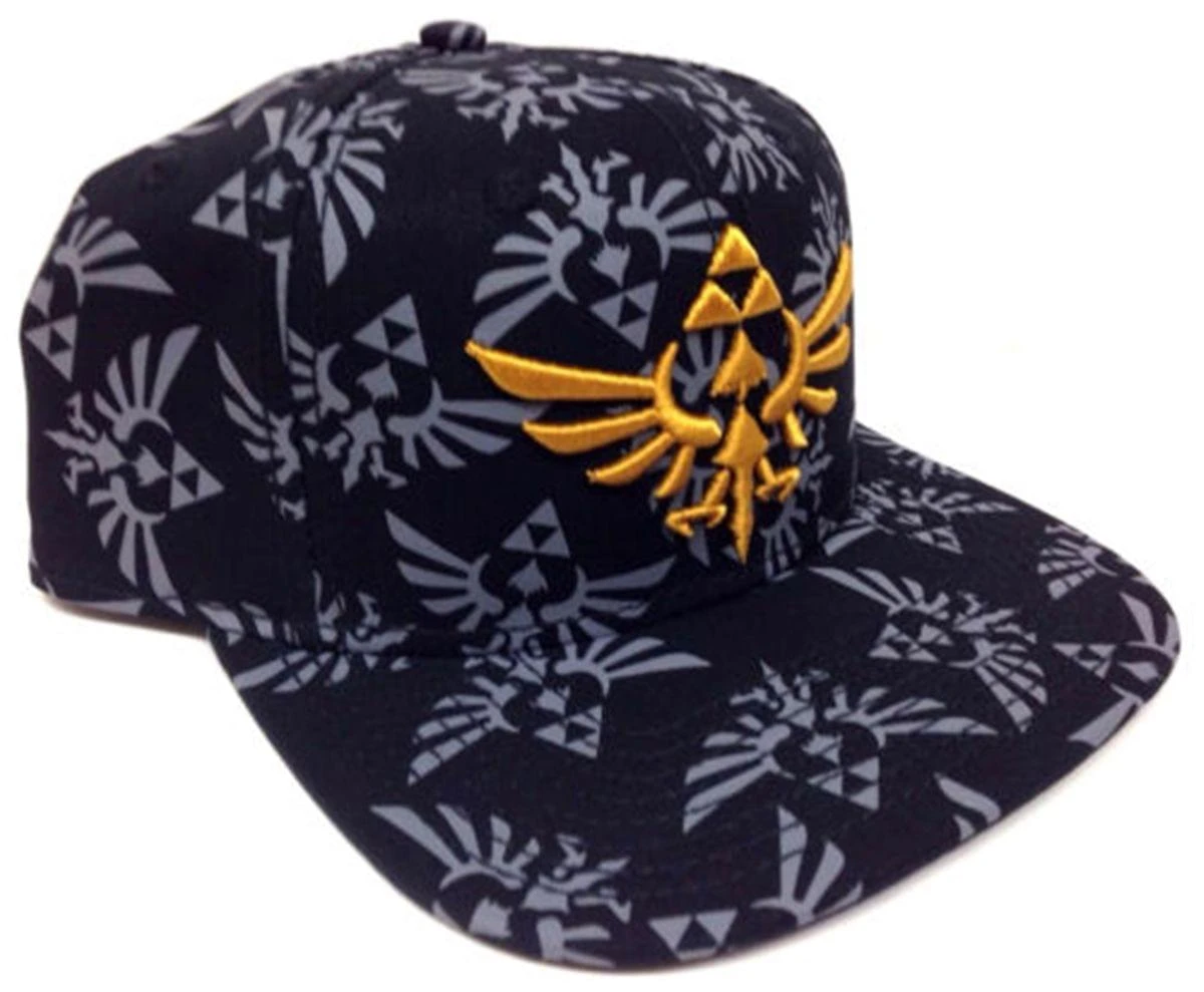 Bioworld Legend Of Zelda Crest All Over Print Snapback Hat 2 Bioworld Legend Of Zelda Crest All Over Print Snapback Hat - Image 2