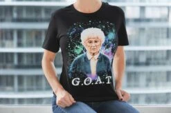 Bioworld The Golden Girls Exclusive Sophia G.O.A.T Graphic Black T-Shirt 11 Bioworld The Golden Girls Exclusive Sophia G.O.A.T Graphic Black T-Shirt -LOUNGEFLY Store BIW TS8A02GDG PE
