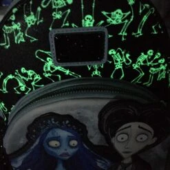 Corpse Bride Mini Backpack Emily And Victor Valentine GITD Loungefly -LOUNGEFLY Store CBvalentine5