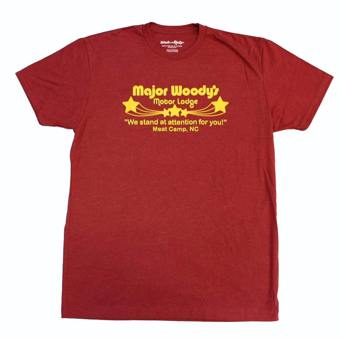 Kitsch On The Rocks Major Woody's Men's Burgundy T-Shirt 1 Kitsch On The Rocks Major Woody's Men's Burgundy T-Shirt