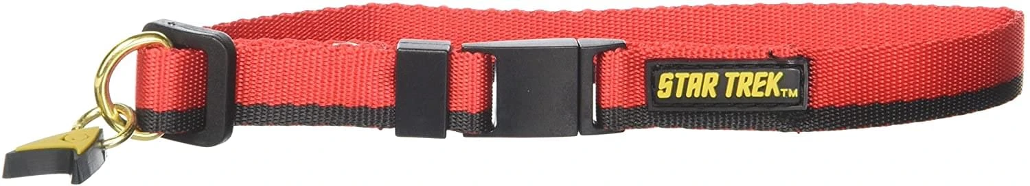 Star Trek Uniform Cat Collar | Red 3 Star Trek Uniform Cat Collar | Red - Image 3