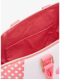 Sanrio Tote Satchel Bag Cinnamoroll Strawberry Loungefly -LOUNGEFLY Store Cinnamorollstrawberrytote3