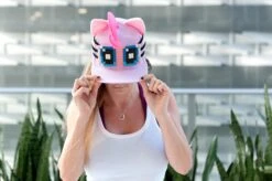 My Little Pony Pinkie Pie Snapback Hat / Cap With Bricky Blocks For Girls -LOUNGEFLY Store ELP 292210 CE