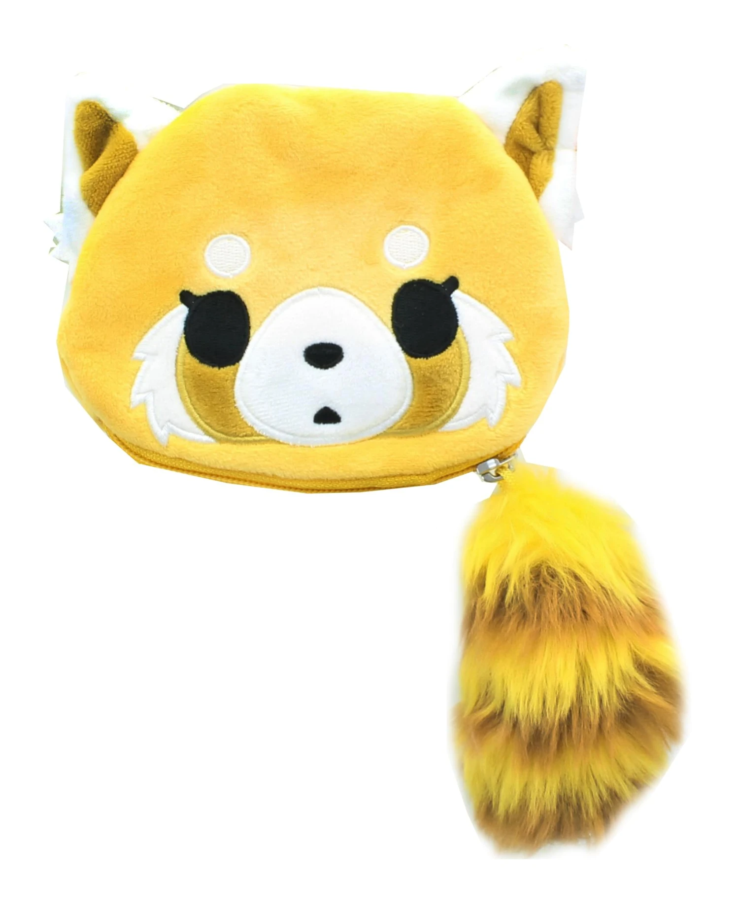 Enesco Aggretsuko Calm Face Plush Coin Purse 2 Enesco Aggretsuko Calm Face Plush Coin Purse - Image 2