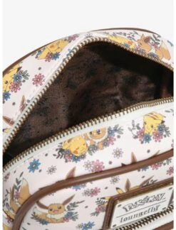 Pokemon Crossbody Pikachu & Eevee Floral Loungefly -LOUNGEFLY Store EeveePika1