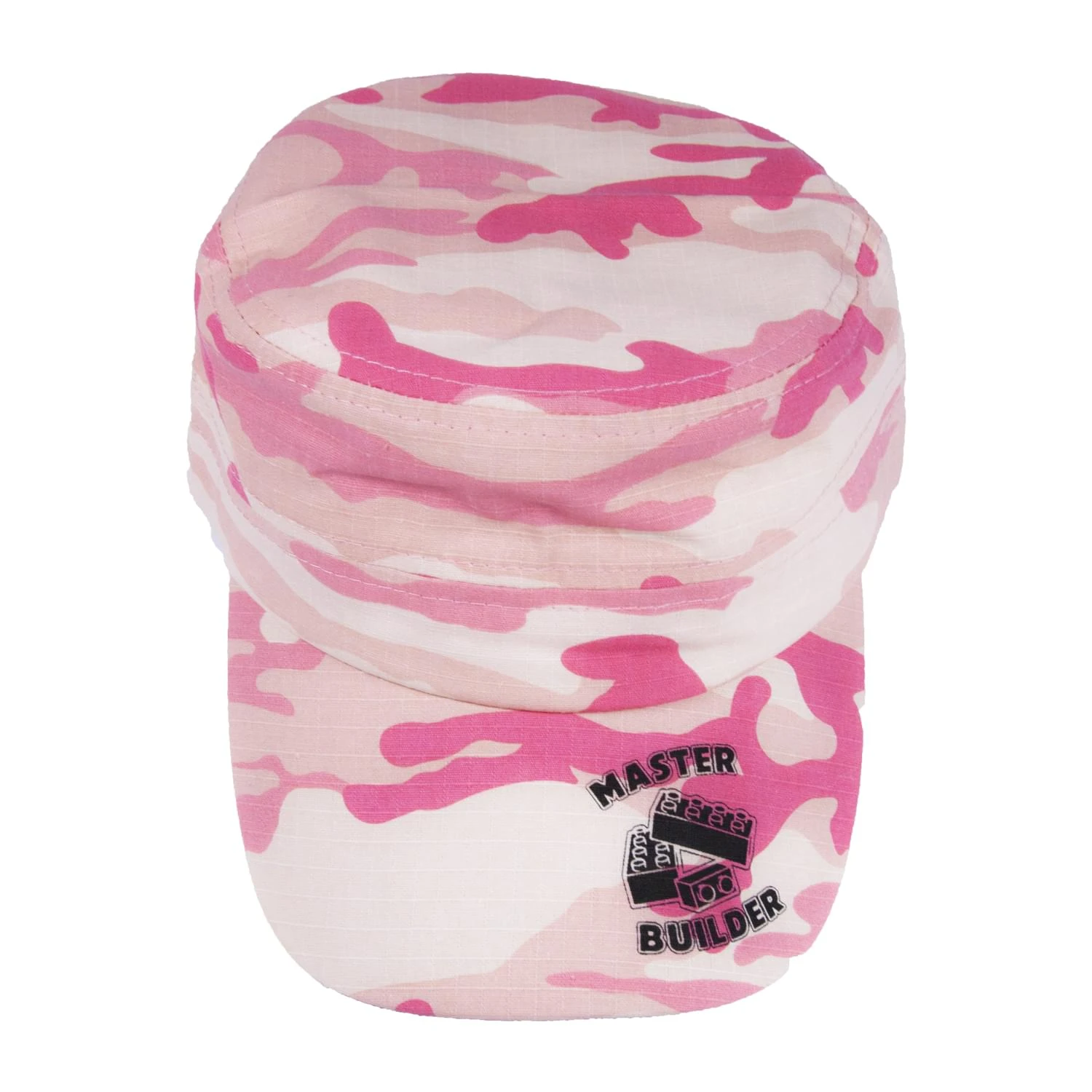 Master Builder Camo Hat | Pink & Cream Cap | Adjustable Size 2 Master Builder Camo Hat | Pink & Cream Cap | Adjustable Size - Image 2