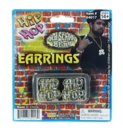 Forum Novelties Hip Hop Costume Earrings
