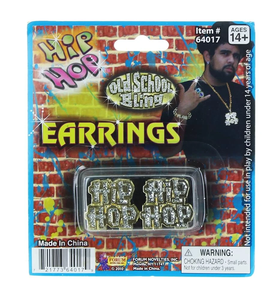Forum Novelties Hip Hop Costume Earrings 1 Forum Novelties Hip Hop Costume Earrings