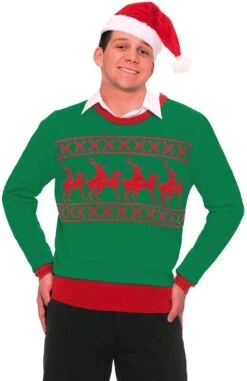 Forum Novelties Ugly Christmas Humping Reindeer Adult Sweater