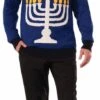 Forum Novelties Hanukkah Adult Ugly Costume Sweater Menora
