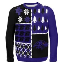Baltimore Ravens Busy Block NFL Ugly Sweater