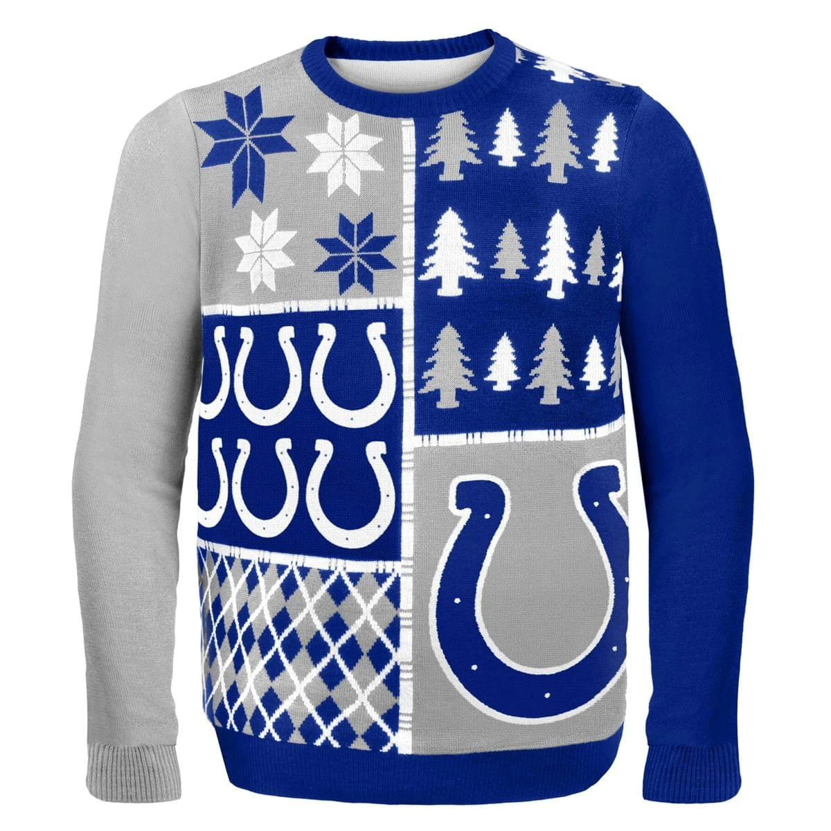 Indianapolis Colts Busy Block NFL Ugly Sweater 1 Indianapolis Colts Busy Block NFL Ugly Sweater