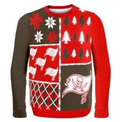 Tampa Bay Buccaneers Busy Block NFL Ugly Sweater