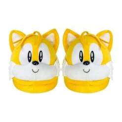 Sonic The Hedgehog Tails Head Adult Plush Slippers | One Size Fits All