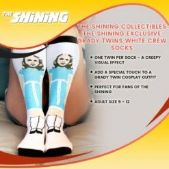 The Shining Collectibles | The Shining Exclusive Grady Twins White Crew Socks -LOUNGEFLY Store HYP TK280 CGR