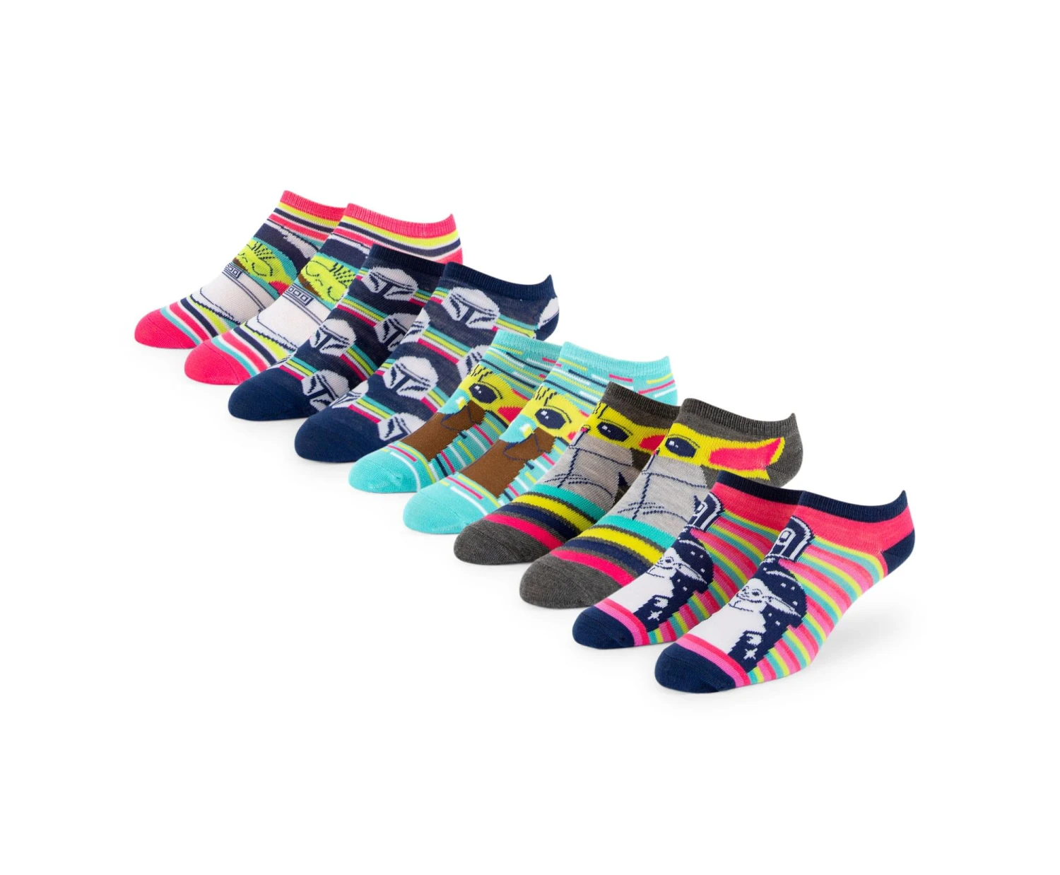 Star Wars: The Mandalorian Unisex Low-Cut Socks | Set A | 5 Pairs | Size 4-10 1 Star Wars: The Mandalorian Unisex Low-Cut Socks | Set A | 5 Pairs | Size 4-10