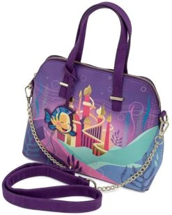 LOUNGEFLY Disney The Little Mermaid Ariel Castle Crossbody Purse