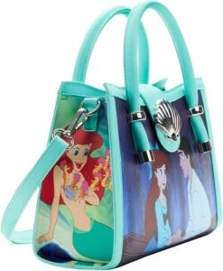 LOUNGEFLY Disney The Little Mermaid Princess Scenes Crossbody Bag -LOUNGEFLY Store LFY WDTB2585 CC