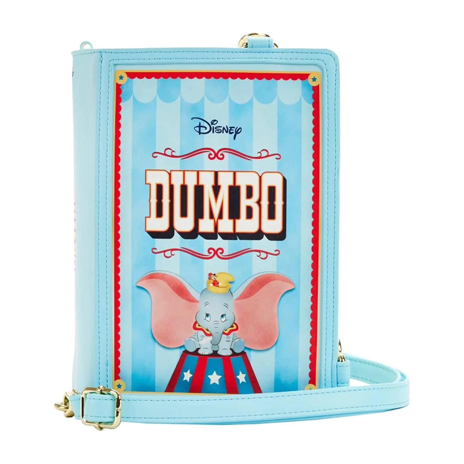 LOUNGEFLY Disney Dumbo Book Convertible Crossbody Bag 1 LOUNGEFLY Disney Dumbo Book Convertible Crossbody Bag