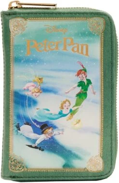 LOUNGEFLY Disney Peter Pan Book Zip Around Wallet