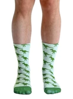 Living Royal Photo Print Crew Socks: Dinosaur