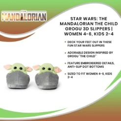 Star Wars: The Mandalorian The Child Grogu 3D Slippers -LOUNGEFLY Store RBF 16365 CGR