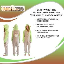 Star Wars: The Mandalorian, Grogu "The Child" Women's Onesie -LOUNGEFLY Store RBF 16387 CGR