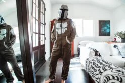 Star Wars: The Mandalorian, Bounty Hunter Unisex Onesie For Adults -LOUNGEFLY Store RBF 16394 CD