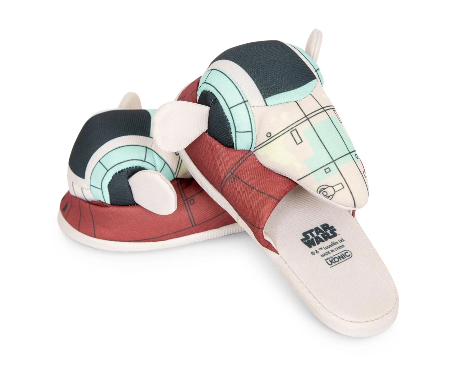 Star Wars Boba Fett Firespray Gunship Unisex Slippers For Adults 1 Star Wars Boba Fett Firespray Gunship Unisex Slippers For Adults