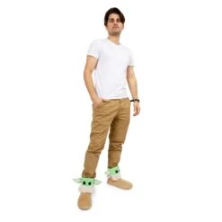 Star Wars: The Mandalorian Grogu Women's Boot Slippers -LOUNGEFLY Store RBF 17437 CB