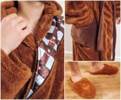 Star Wars Chewbacca Robe And Slipper Set For Adults 23 Star Wars Chewbacca Robe And Slipper Set For Adults -LOUNGEFLY Store RBF 17740 CE