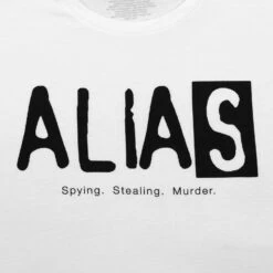 Alias Logo Men's White T-Shirt -LOUNGEFLY Store RPJ A1AS2003L CD