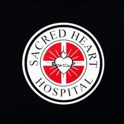 Scrubs "Sacred Heart Hospital" Men's Black T-Shirt -LOUNGEFLY Store RPJ S6AS2001L CD