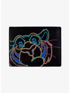 Disney Mini Backpack Cardholder Set Aladdin Neon Rajah Danielle Nicole -LOUNGEFLY Store RajahCH1