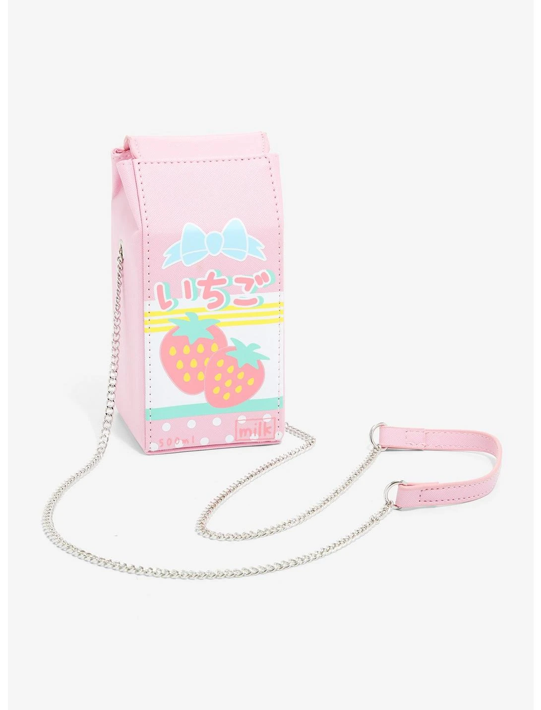 Strawberry Milk Carton Crossbody Bag 1 Strawberry Milk Carton Crossbody Bag