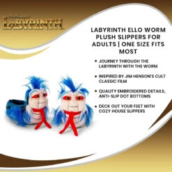 Labyrinth Ello Worm Plush Slippers For Adults | One Size Fits Most 13 Labyrinth Ello Worm Plush Slippers For Adults | One Size Fits Most -LOUNGEFLY Store SRE SLP LBTH ELLO CGR