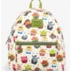 Dreamworks Mini Backpack Shrek Cast Cupcakes AOP Loungefly