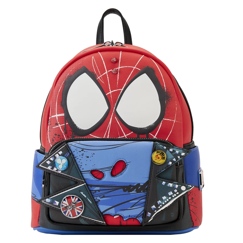 Marvel Mini Backpack Spiderman Spider-Punk Cosplay Loungefly 1 Marvel Mini Backpack Spiderman Spider-Punk Cosplay Loungefly