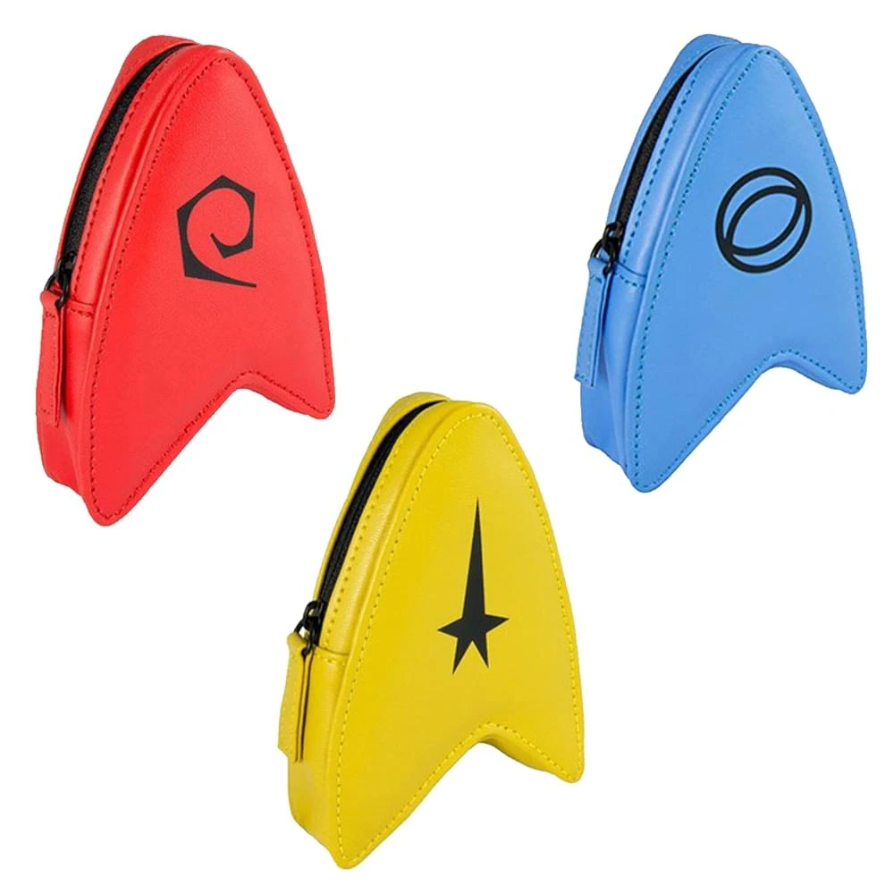 Star Trek The Original Series Delta Coin Pouch Gift Set: Gold, Blue & Red 1 Star Trek The Original Series Delta Coin Pouch Gift Set: Gold, Blue & Red