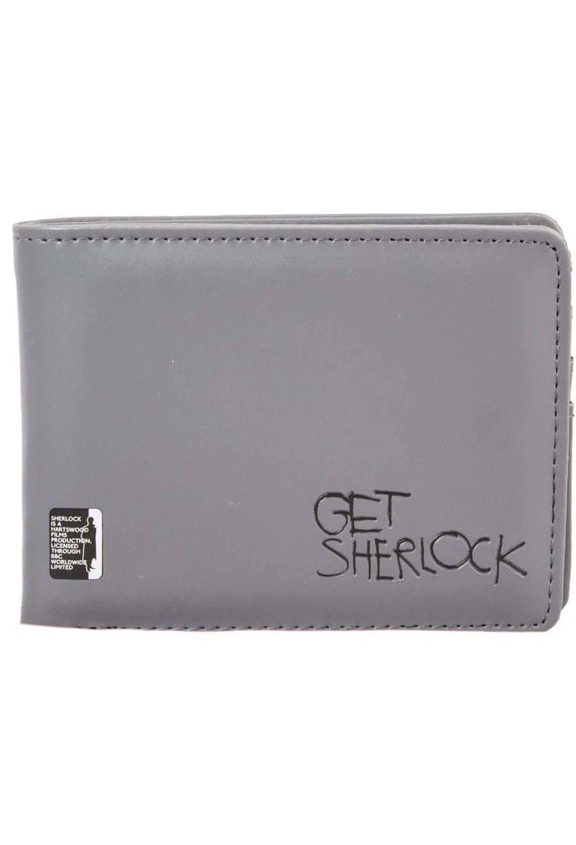 Sherlock Holmes Men's Bi-Fold Wallet: Get Sherlock (Grey) 1 Sherlock Holmes Men's Bi-Fold Wallet: Get Sherlock (Grey)