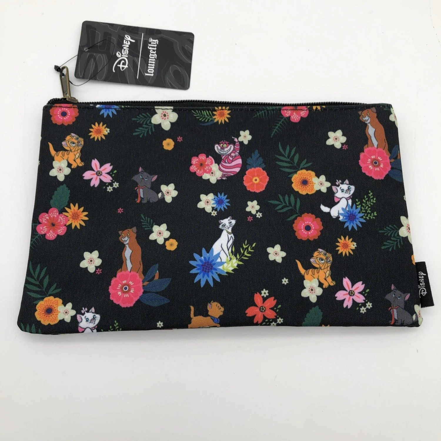 Disney Zipper Pouch Floral Cats AOP Loungefly 1 Disney Zipper Pouch Floral Cats AOP Loungefly