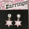 Forum Novelties Cowgirl Star Costume Earrings