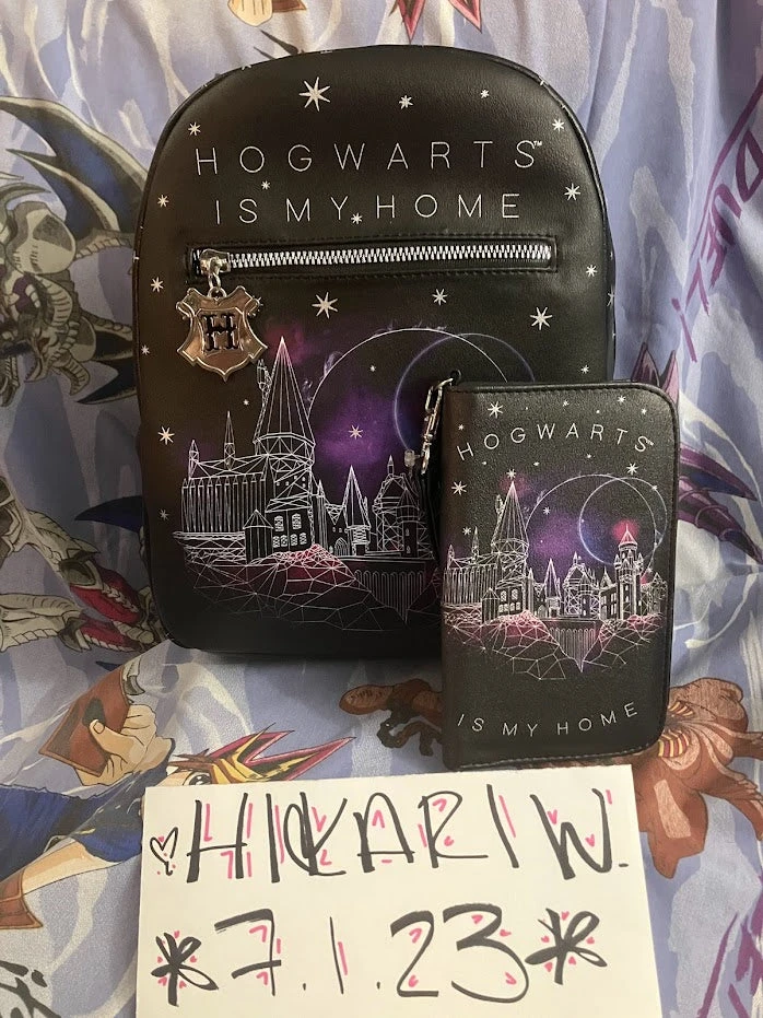 Harry Potter Mini Backpack Wallet Set Hogwarts Is My Home Constellation Bioworld 1 Harry Potter Mini Backpack Wallet Set Hogwarts Is My Home Constellation Bioworld