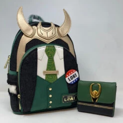 Marvel Mini Backpack And Wallet Set President Loki Cosplay Loungefly NYCC Exclusive Rare
